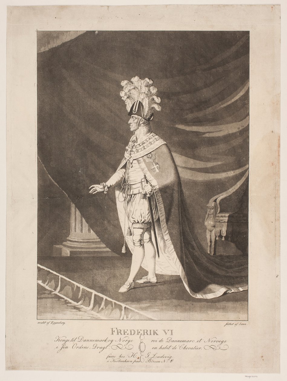 Frederik VI egyenruhában alkotó: Johannes Senn