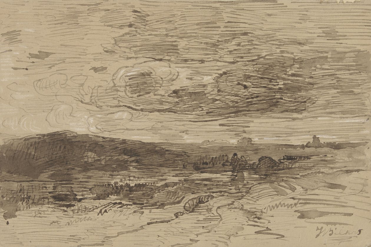 Heath Drenthében alkotó: Johannes Warnardus Bilders