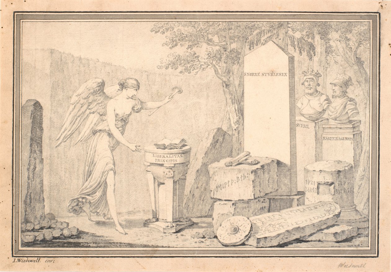 Címmatrica Snorri Sturlesonnak (szerk. G. Schiøning): Heimskringla, Vol. I, 1778 alkotó: Johannes Wiedewelt
