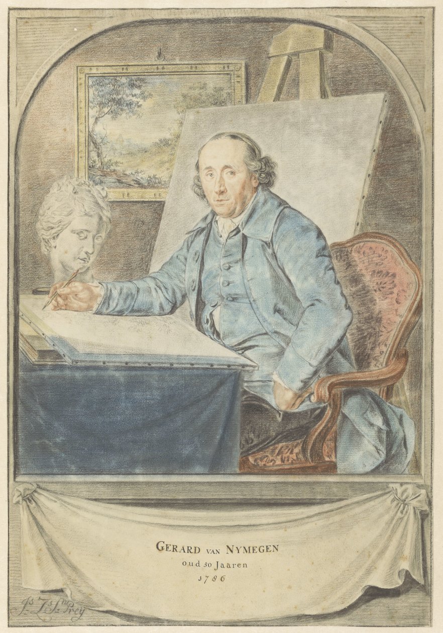 Gerard van Nijmegen portréja alkotó: Johannes Zacharias Simon Prey