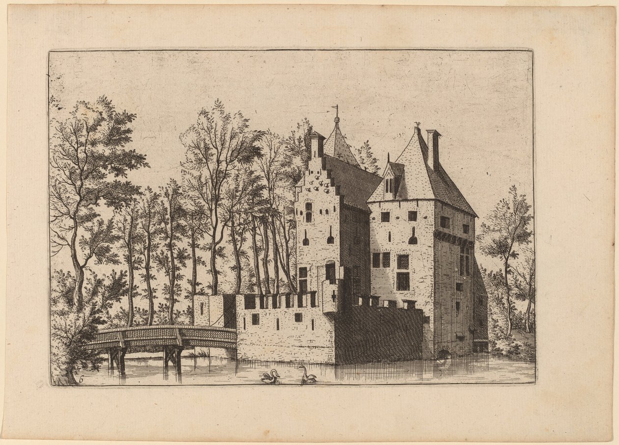 Vár lift-híddal alkotó: Johannes and Lucas van Doetechum after Master of the Small Landscapes