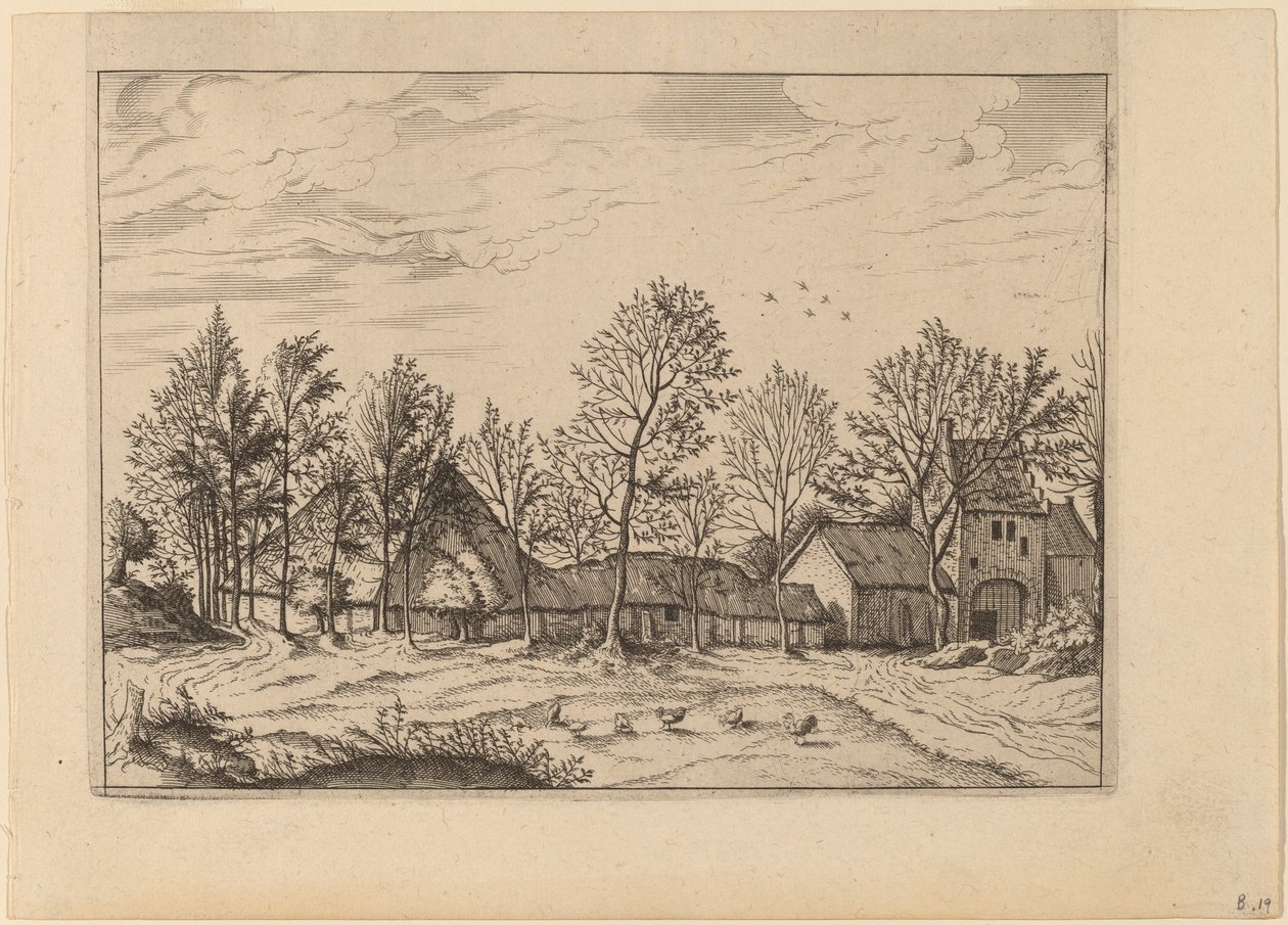Gateway farm alkotó: Johannes and Lucas van Doetechum after Master of the Small Landscapes