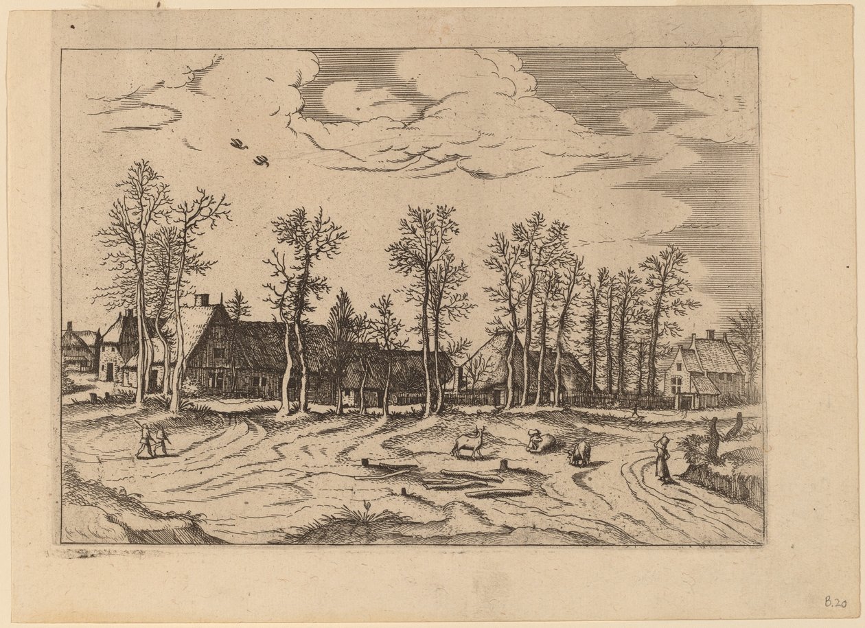 Farmok alkotó: Johannes and Lucas van Doetechum after Master of the Small Landscapes