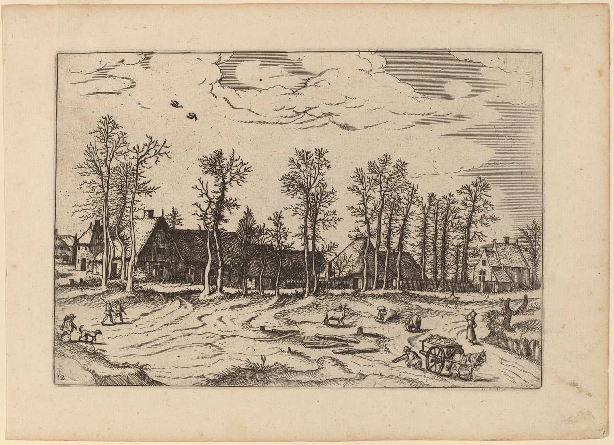 Farmok alkotó: Johannes and Lucas van Doetechum after Master of the Small Landscapes