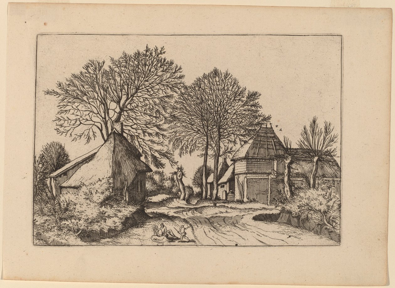 Út pajtával és nyaralóval alkotó: Johannes and Lucas van Doetechum after Master of the Small Landscapes