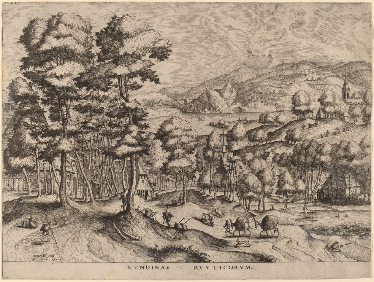 Rusztikus piac alkotó: Johannes and Lucas van Doetechum after Pieter Bruegel the Elder