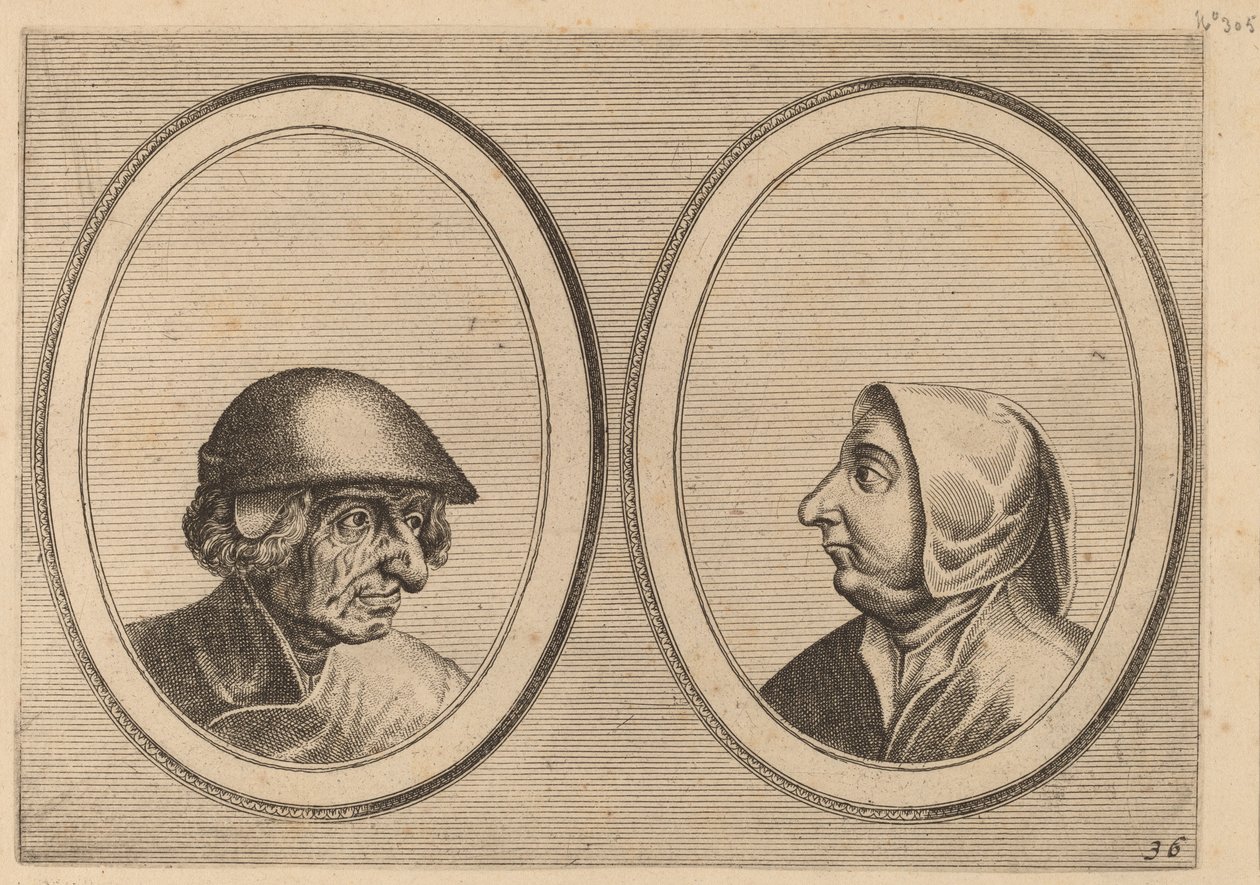 "Schonckje Wel-drocht" és "Pronckje Heel-volmaeckt" alkotó: Johannes and Lucas van Doetechum after Pieter Bruegel the Elder