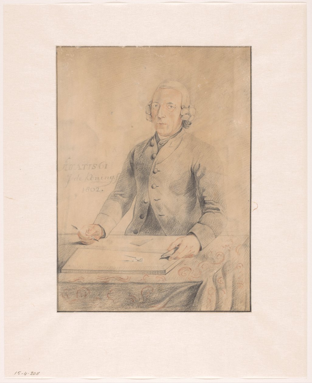Pieter Pickee portréja alkotó: Johannes de Koning (signed by artist)