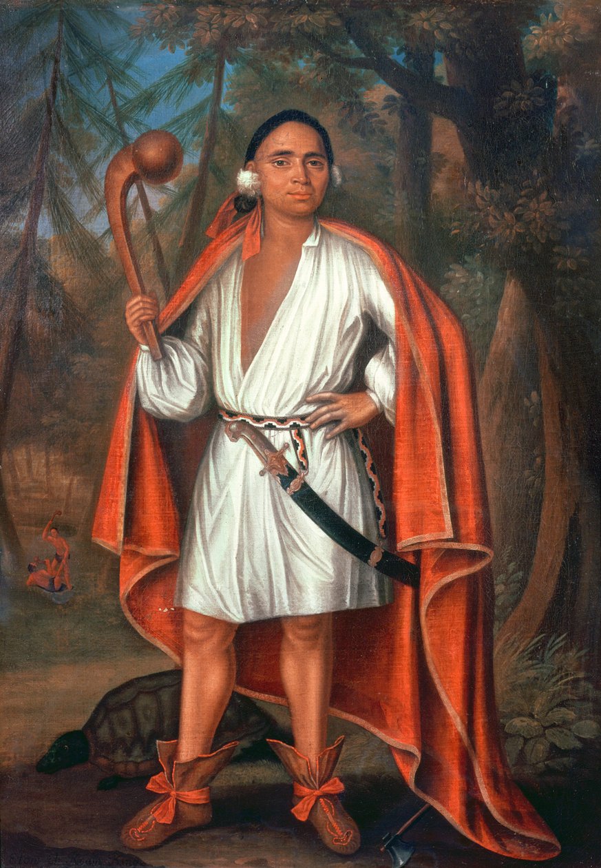 Etow Oh Koam, a folyó nemzeteinek királya, 1710 alkotó: Johannes or Jan Verelst