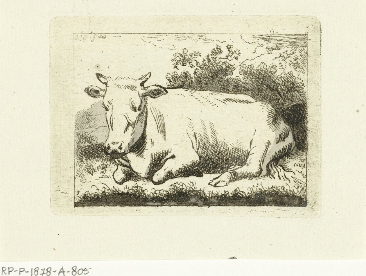Fekvő tehén alkotó: Johannes van Cuylenburgh