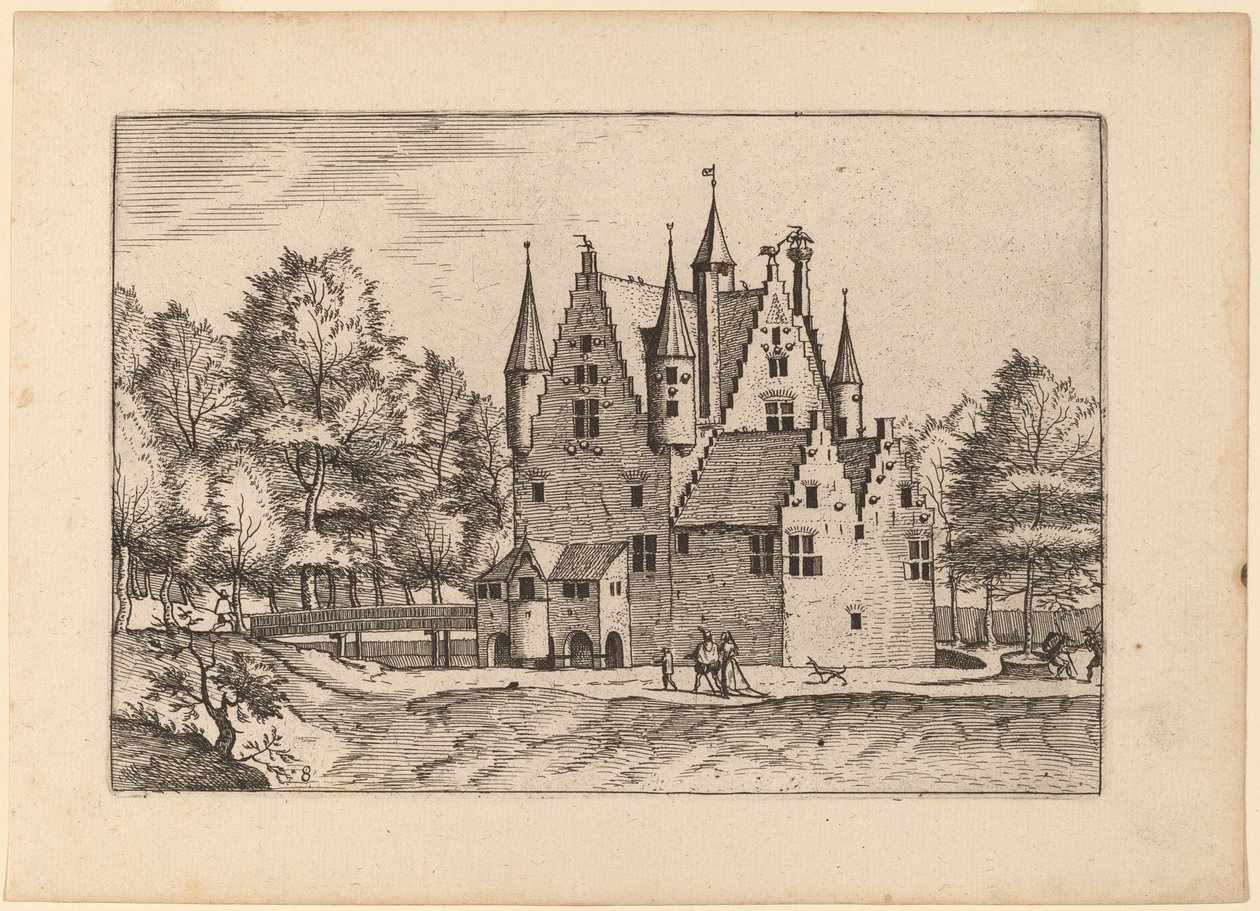 kastély alkotó: Johannes van Doetechum, the Elder and Lucas