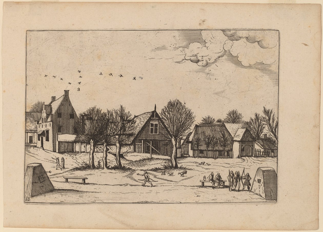 Vidéki falu alkotó: Johannes van Doetechum, the Elder and Lucas
