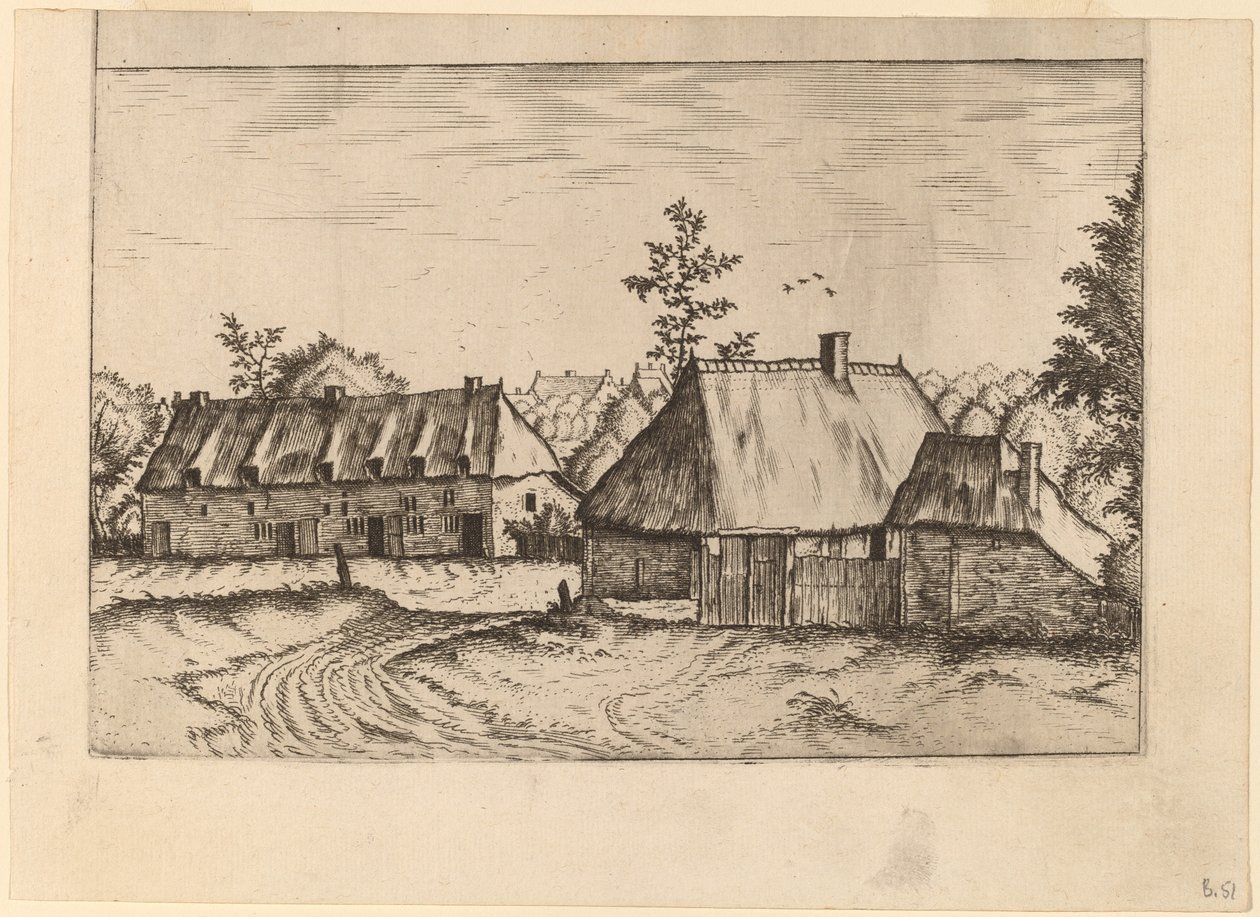 Farm és házsor alkotó: Johannes van Doetechum, the Elder and Lucas