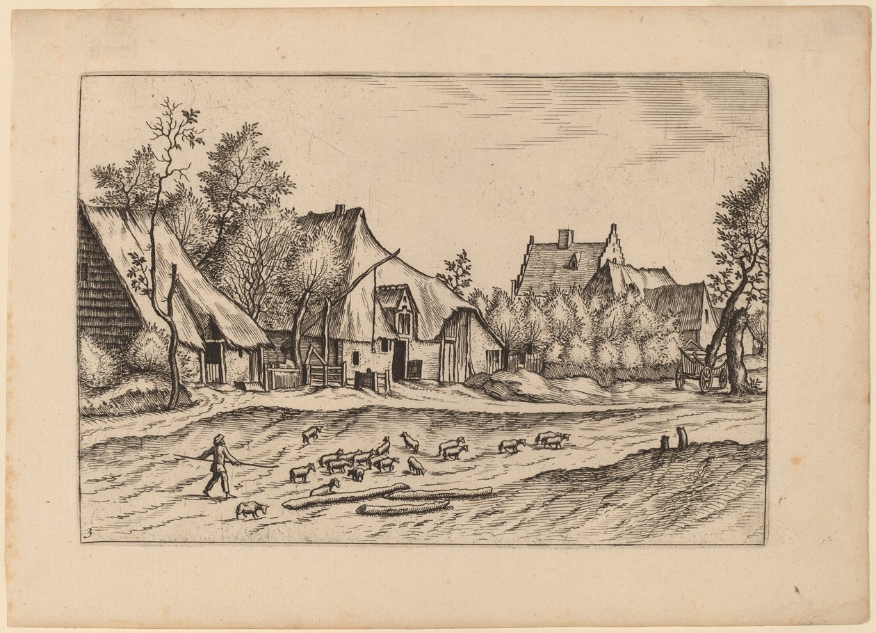 Farmok egy faluban alkotó: Johannes van Doetechum, the Elder and Lucas