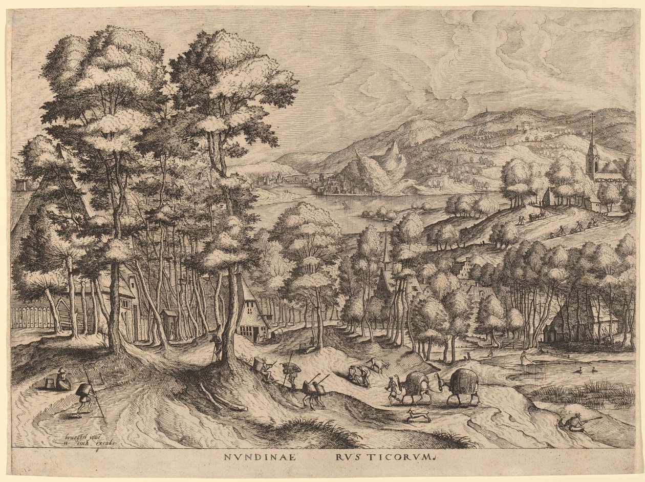 Rusztikus piac alkotó: Johannes van Doetechum the Elder and Lucas