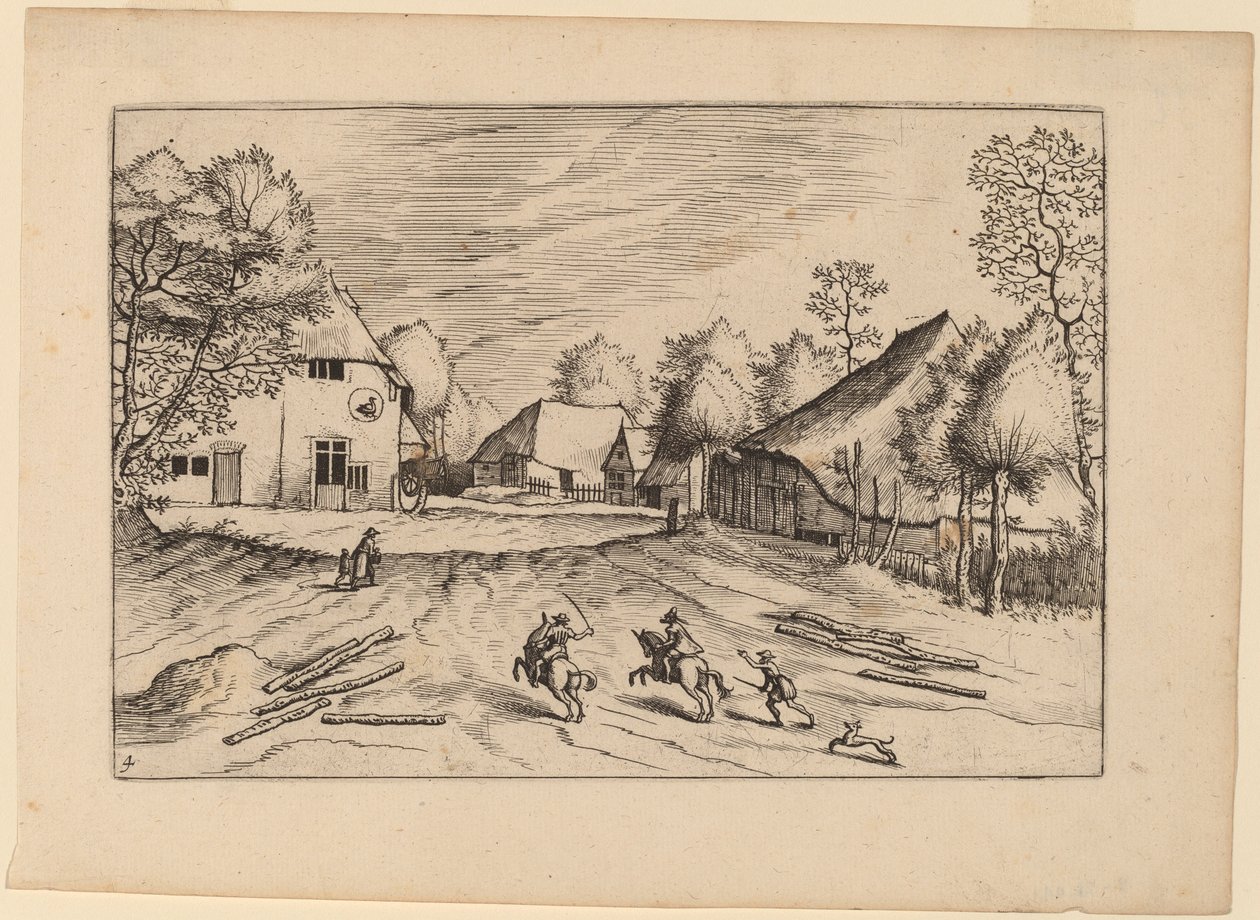 A Swann fogadó farmokkal alkotó: Johannes van Doetechum, the Elder and Lucas