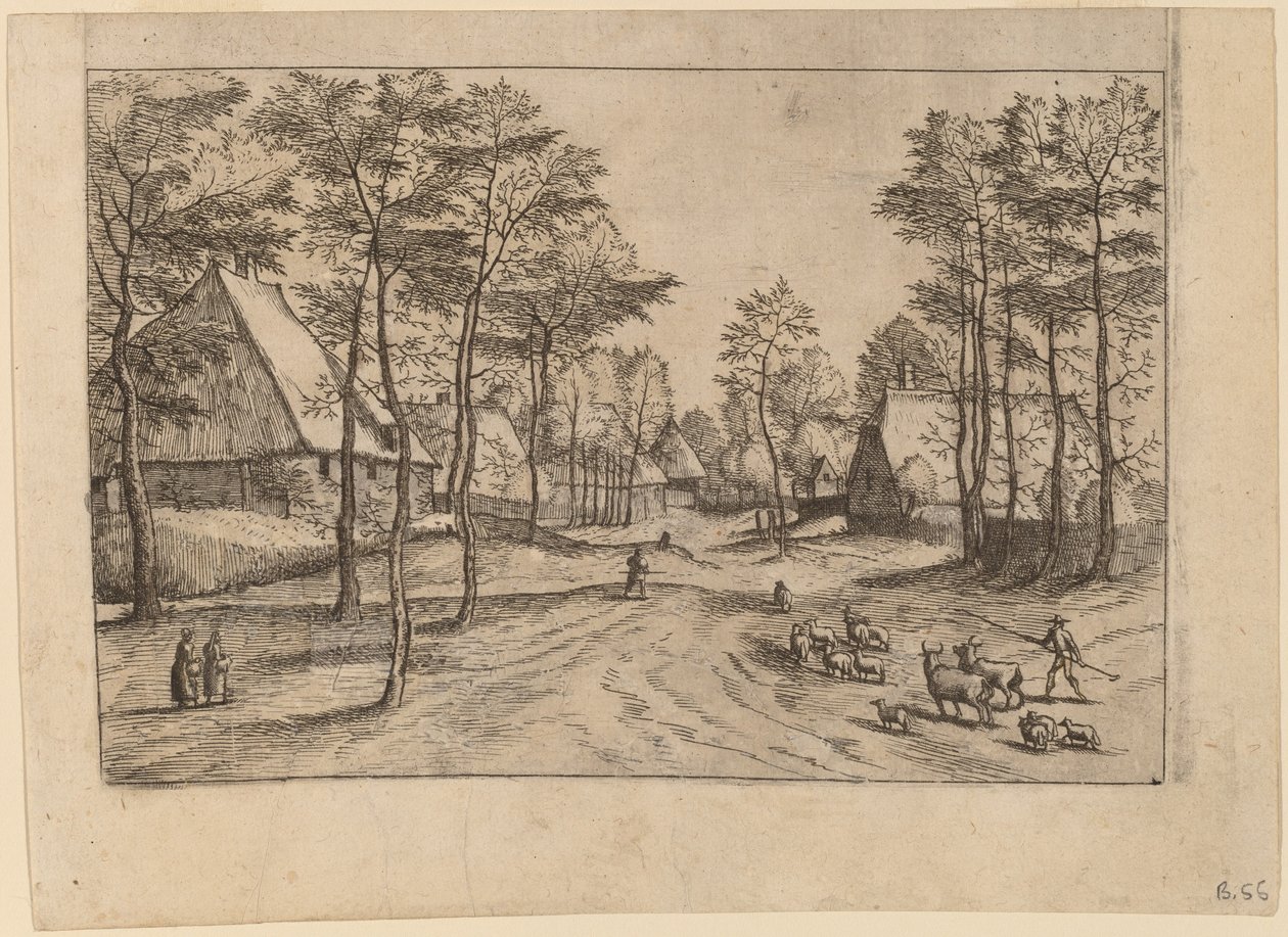 Falu utca alkotó: Johannes van Doetechum, the Elder and Lucas