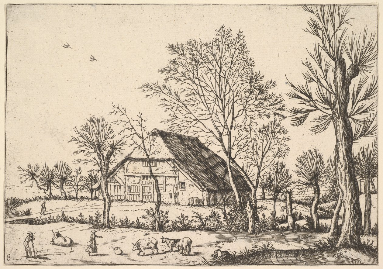 Farm, A kis tájakból, 1559-61. alkotó: Johannes van Doetecum I