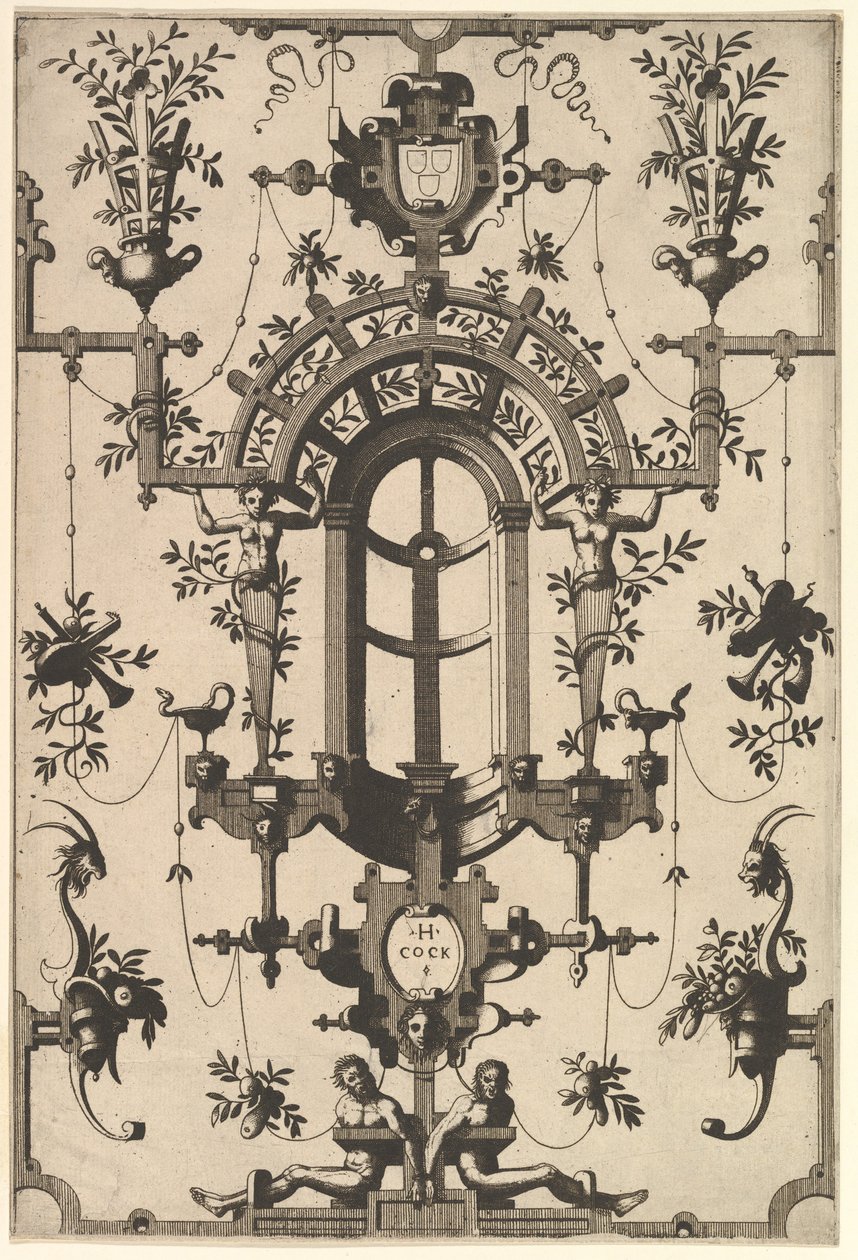 Modern groteszk pánttal, 1554. alkotó: Johannes van Doetecum I
