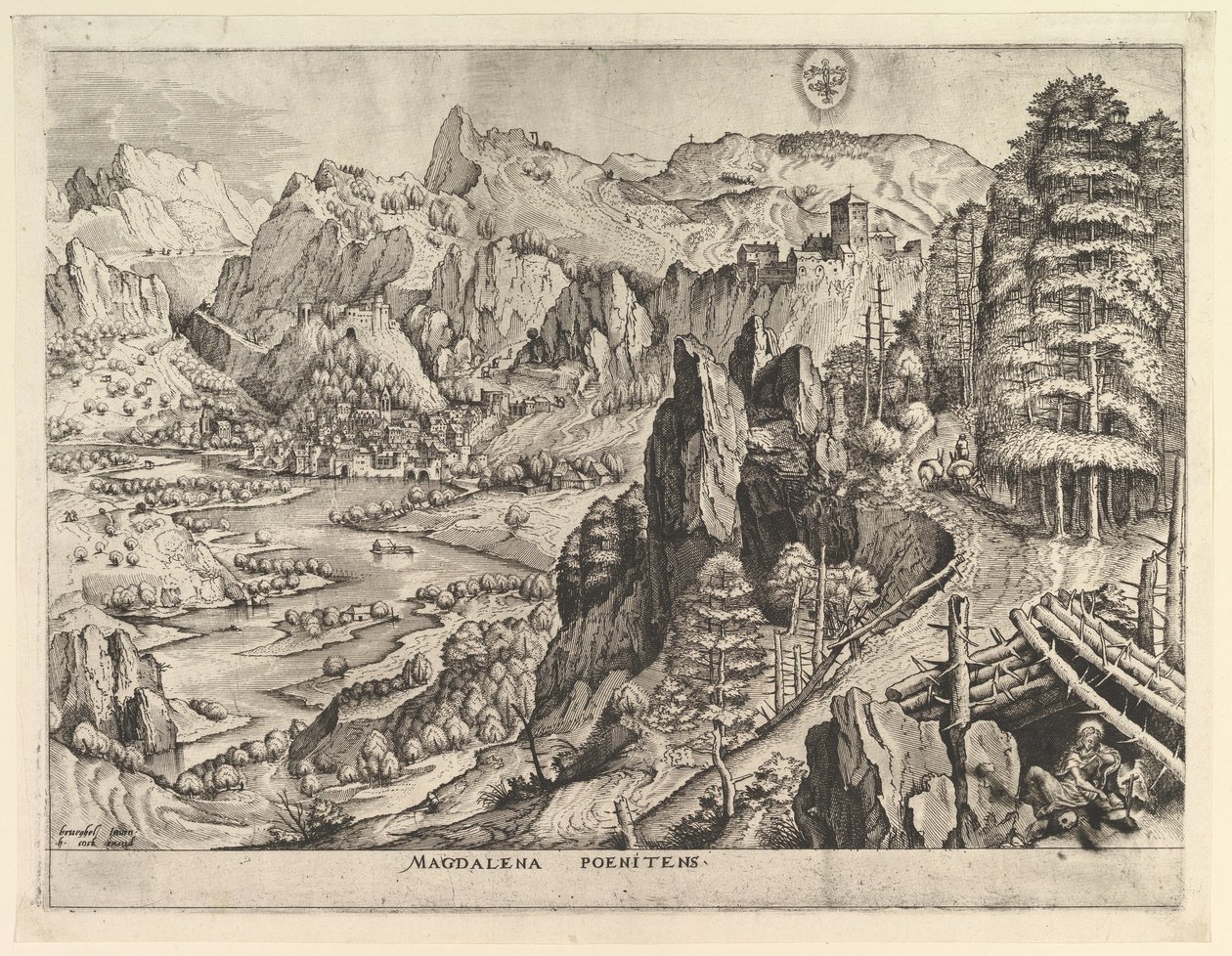 A bűnbánó Magdalena Magdalena poenitens a Nagy tájakból, kb. 1555-56. alkotó: Johannes van Doetecum I