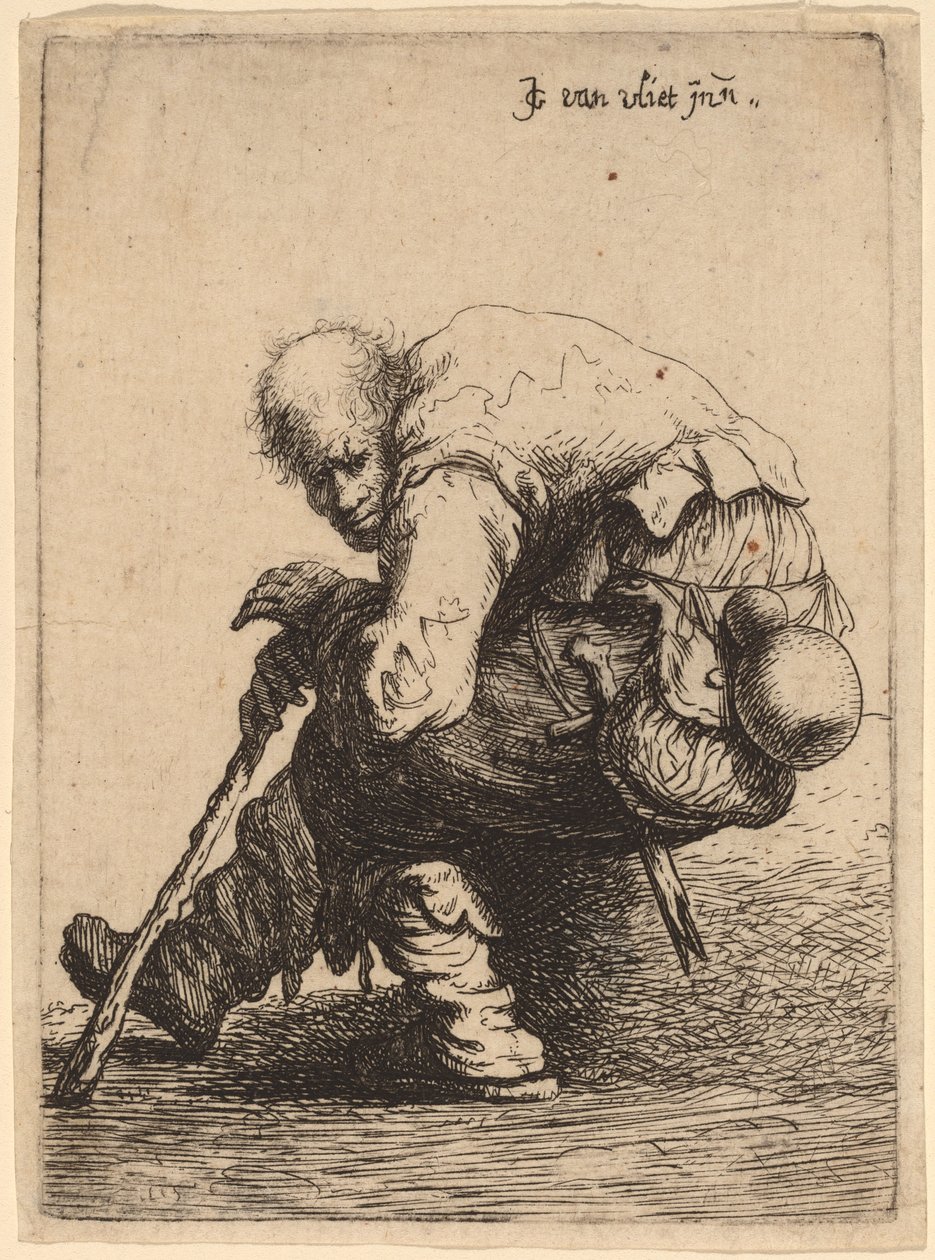 Ülő koldus alkotó: Johannes van Vliet