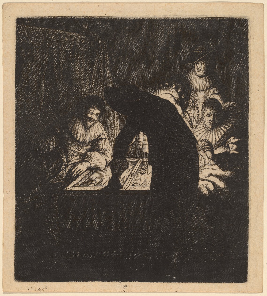 A Backgammon játékosok alkotó: Johannes van Vliet