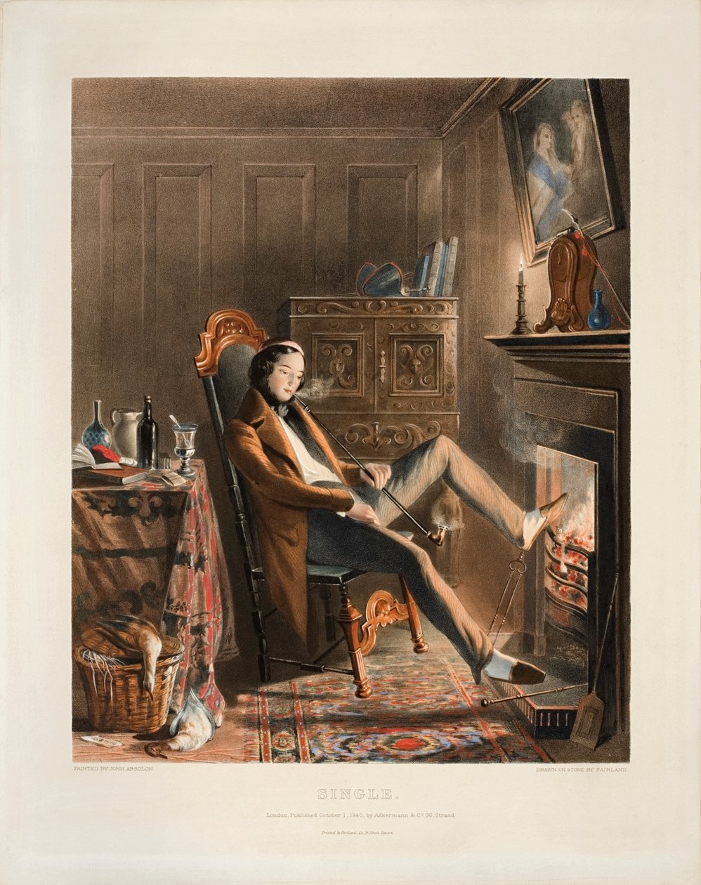 Single, litho Thomas Fairland (1804-52), kiadó: Ackermann and Co., 1840 alkotó: John Absolon