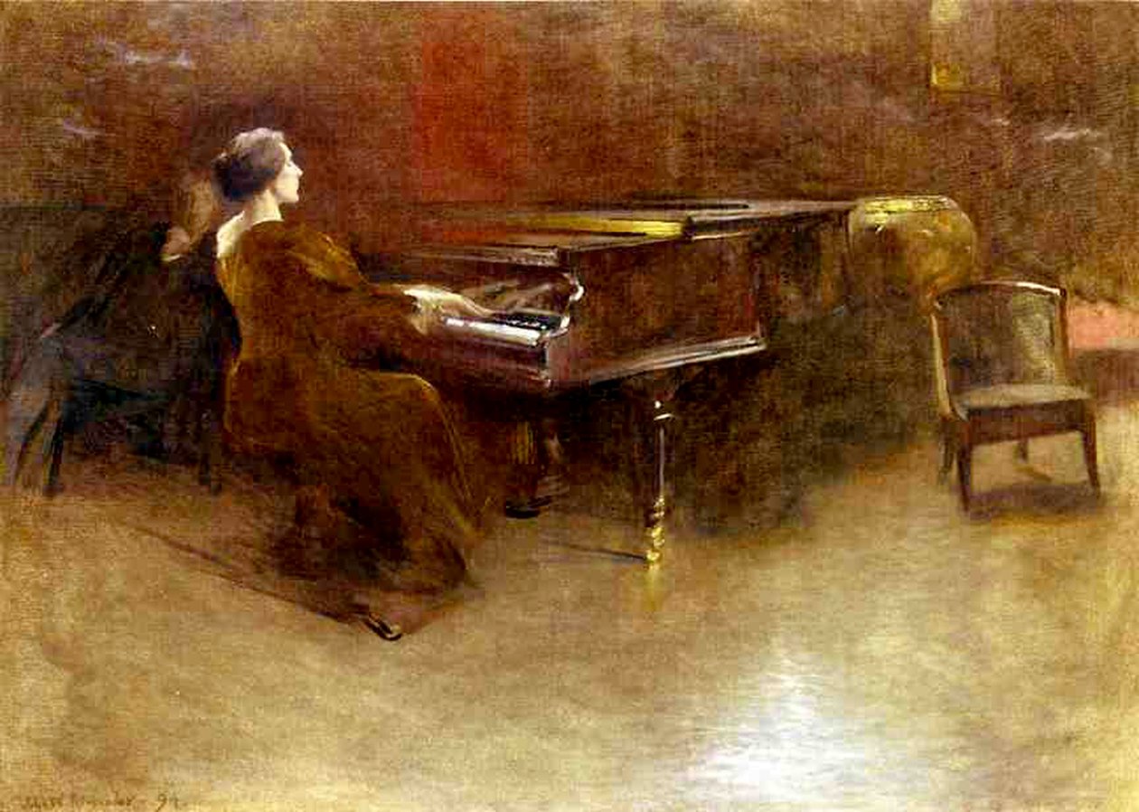 Zongoránál, 1894 alkotó: John Alexander