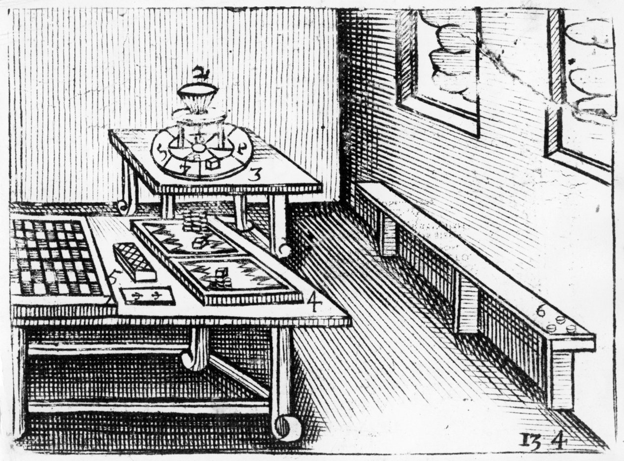 Társasjátékok az Orbis Sensual Pictustól, 1658 alkotó: John Amos Comenius
