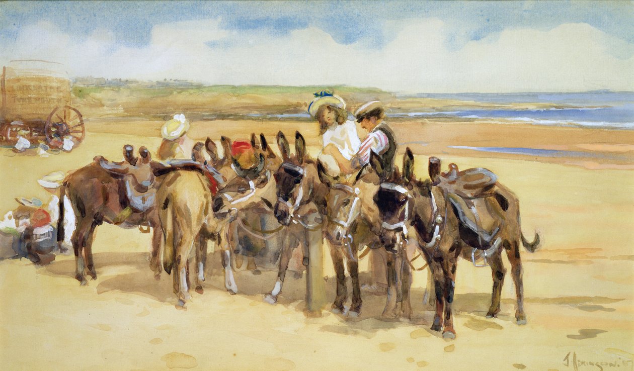 Tynemouth Sands, 1907 alkotó: John Atkinson
