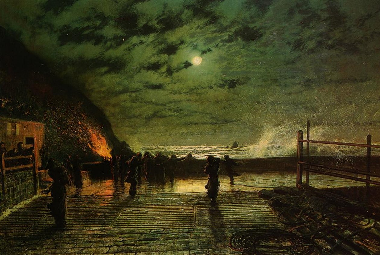 A veszedelemben alkotó: John Atkinson Grimshaw