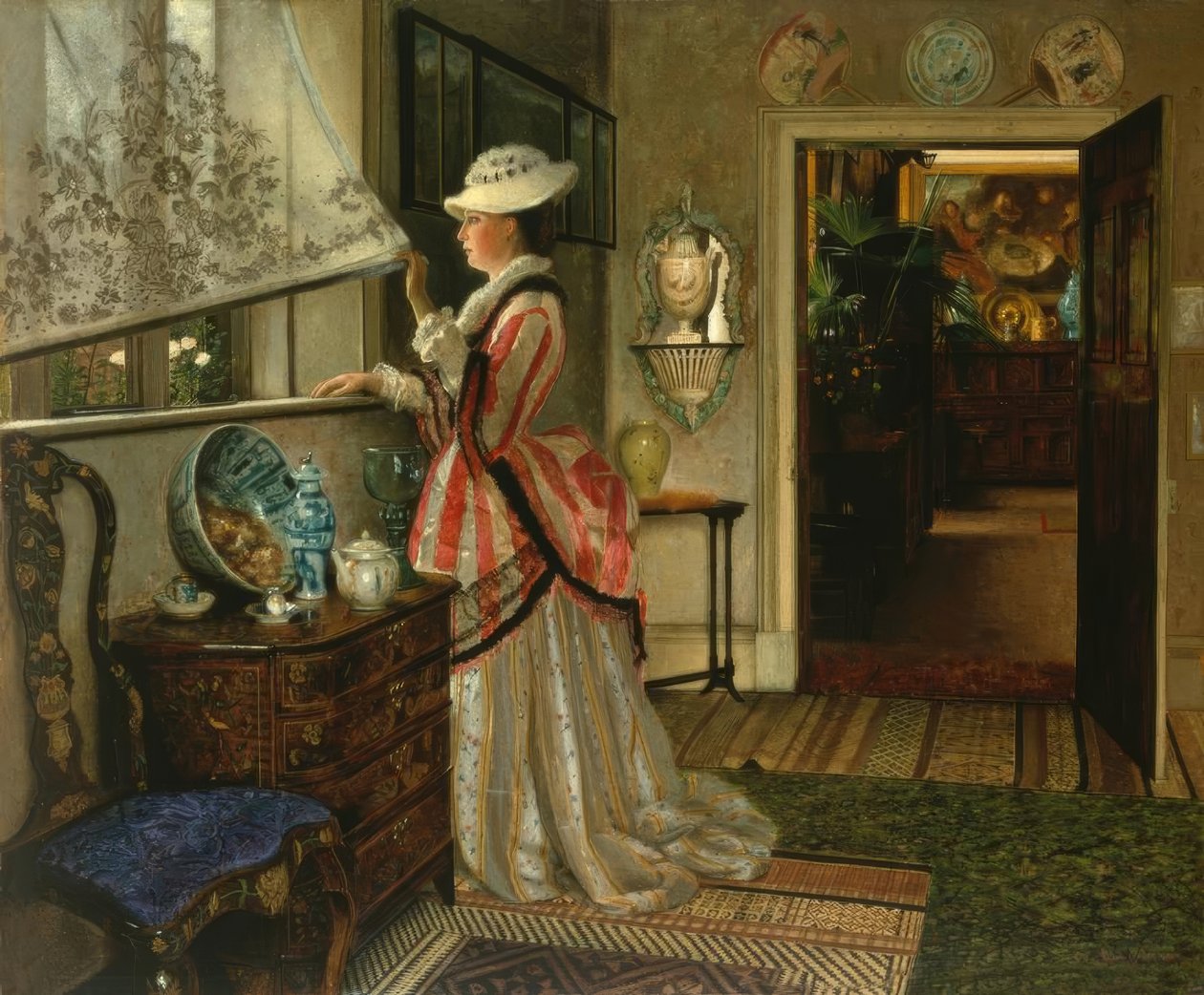 J.A.Grimshaw, nyár / Gemälde, 1875 alkotó: John Atkinson Grimshaw