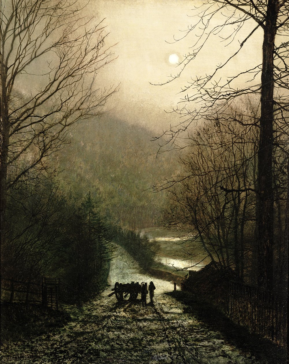 A Timber Waggon alkotó: John Atkinson Grimshaw