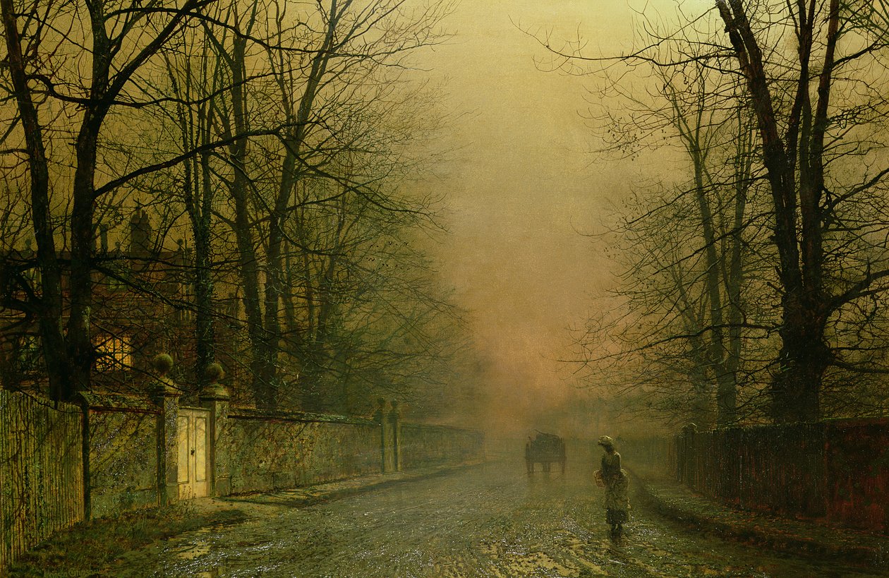 Ahol a sápadt holdsugarak időznek alkotó: John Atkinson Grimshaw