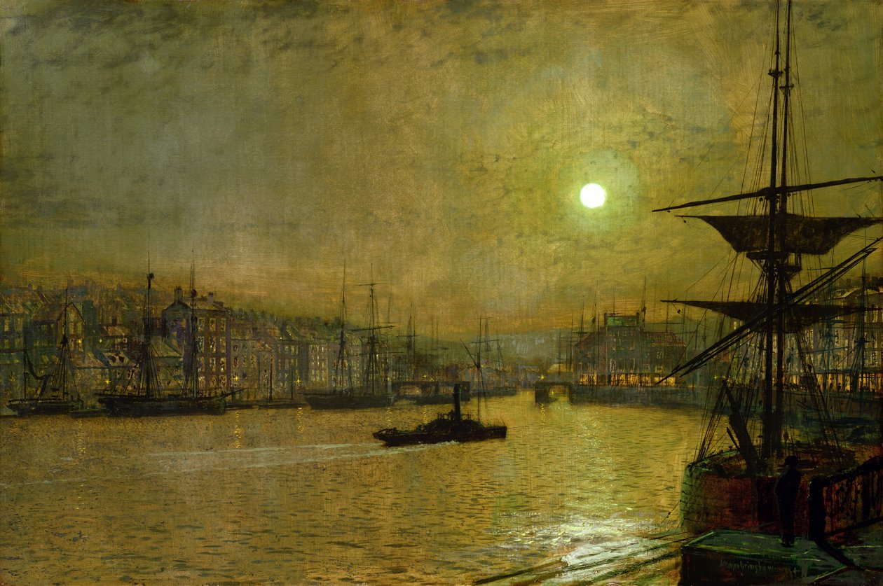 Whitby alkotó: John Atkinson Grimshaw