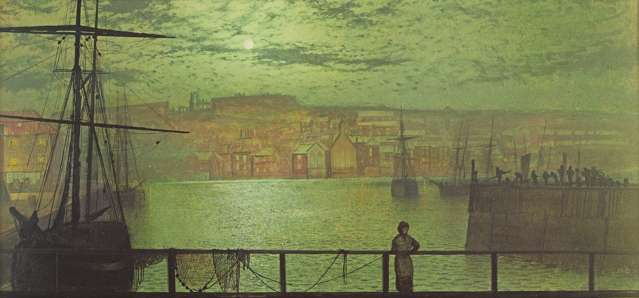 Whitby a Station Quay-ből, 1878 alkotó: John Atkinson Grimshaw