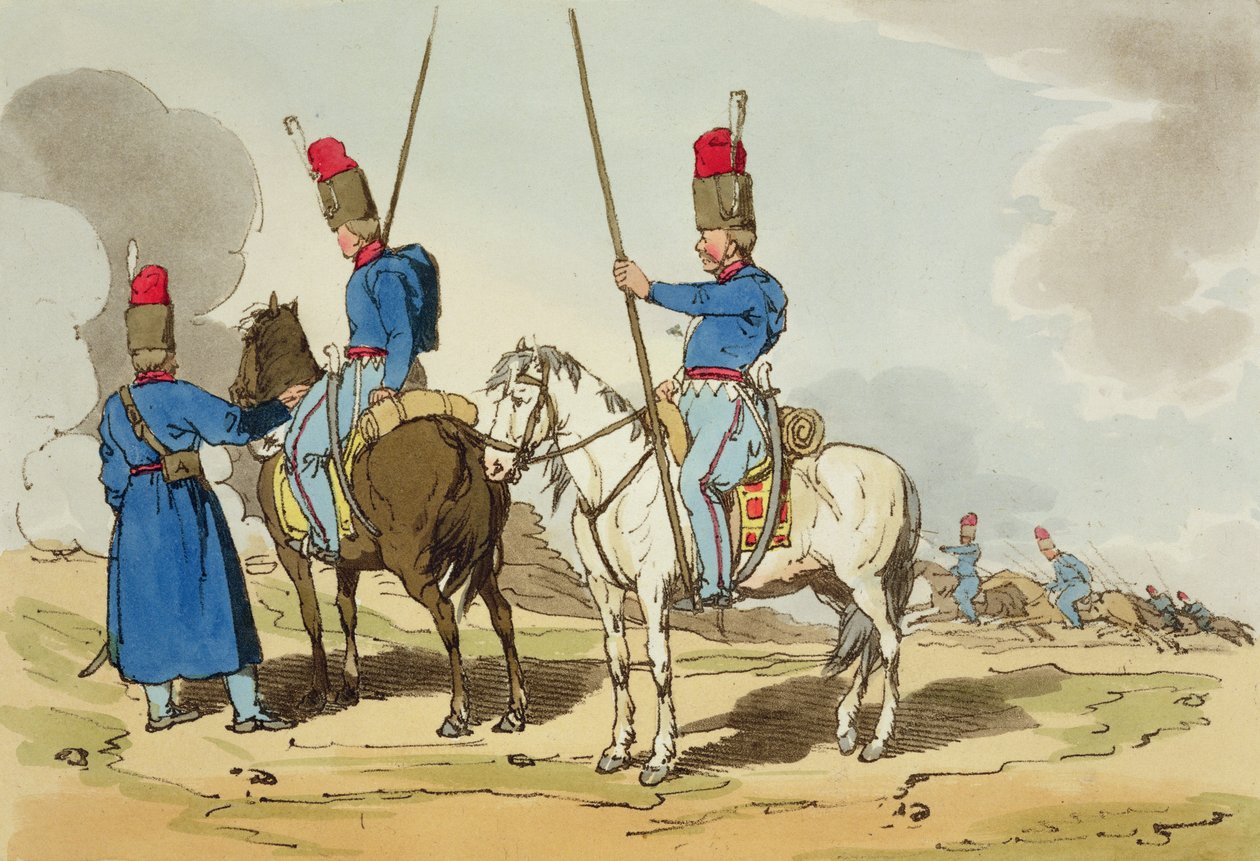 Kozákok, 1803 alkotó: John Augustus Atkinson