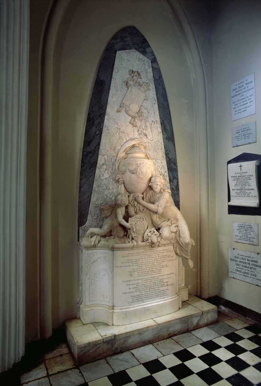 Emlékmű Effingham grófjának, 1796 (márvány) alkotó: John Bacon
