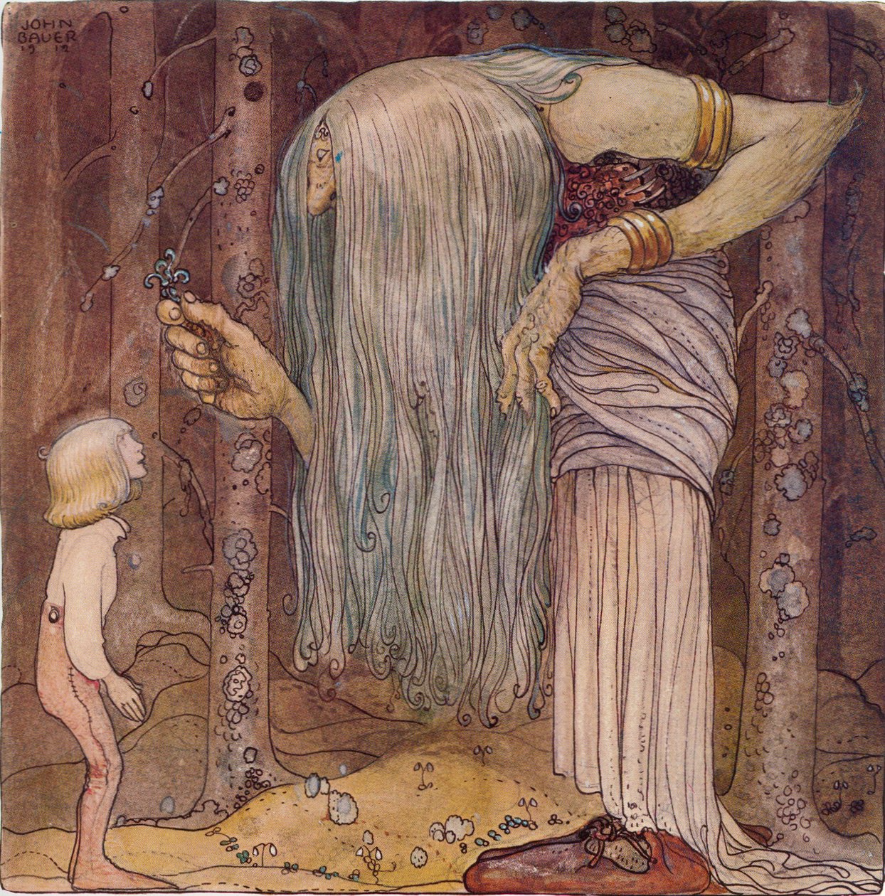 Itt van egy troll gyógynövény egy darabja, amelyet rajtam kívül senki sem talál alkotó: John Bauer