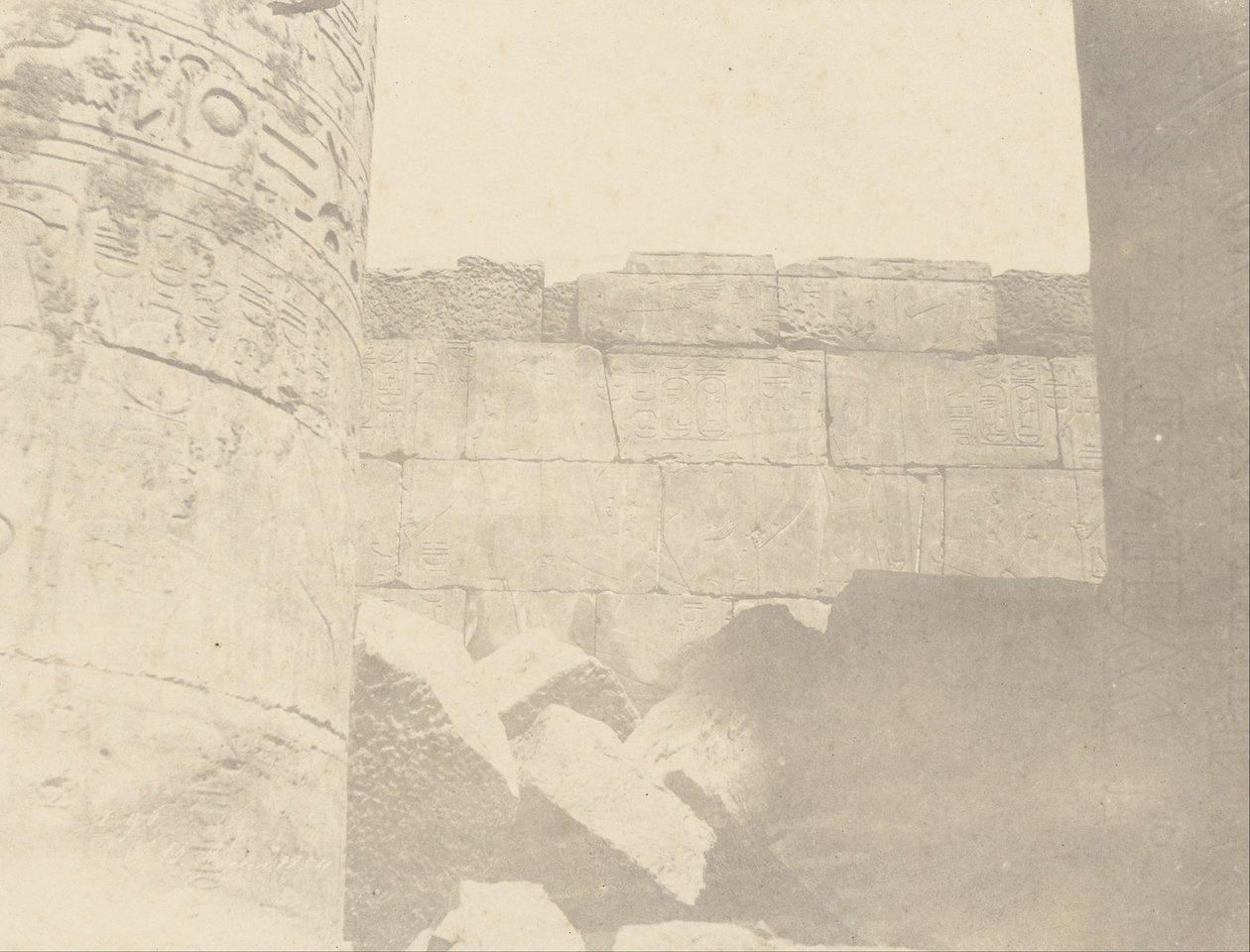 (Karnac, Hypostyle Hall, Északi fal (belső arc) alkotó: John Beasly Greene