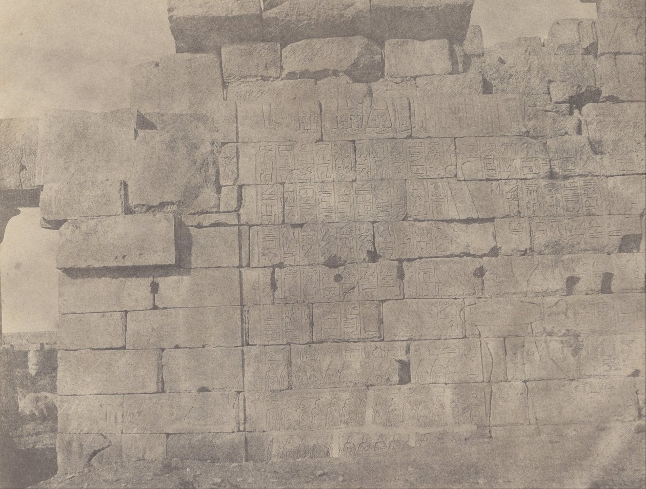 (Karnac, Hypostyle Hall, Déli fal (külső oldal)) alkotó: John Beasly Greene