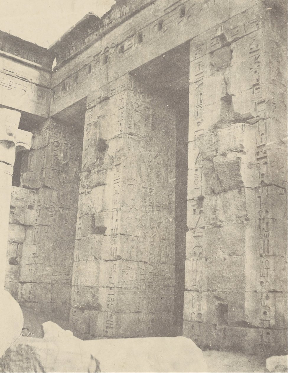 (Medinet Habu, II. Ramszesz palotájának 2. udvara, keleti oldal) alkotó: John Beasly Greene