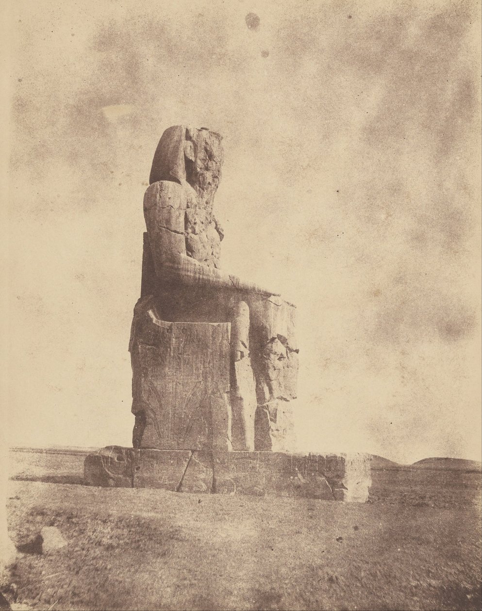 (Memnon kolosszusa Thébában) alkotó: John Beasly Greene