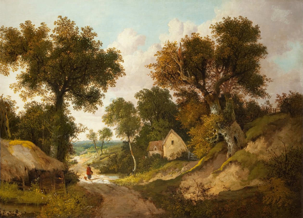 Egy Country Lane Norfolkban, 1878 alkotó: John Berney Ladbrooke