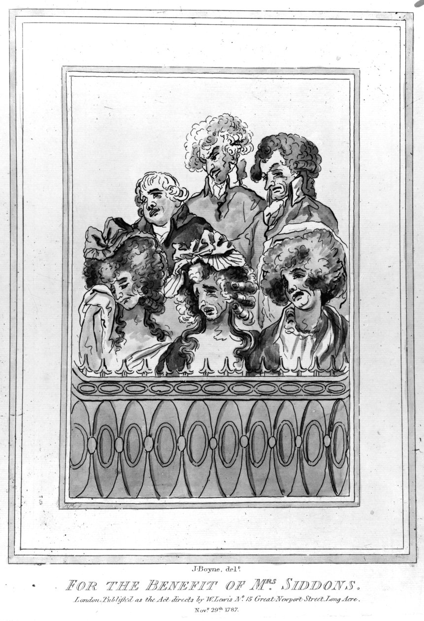 Siddons asszony javára, 1787 alkotó: John Boyne