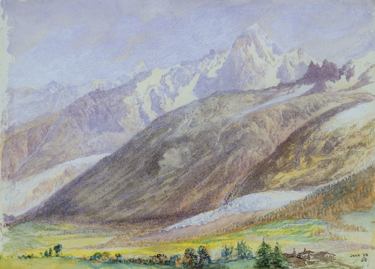 Hegyi jelenet, 1858. június 23 alkotó: John Brett