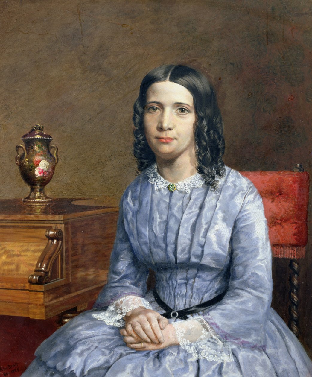Matilda Bury portréja, 1855 alkotó: John Brett