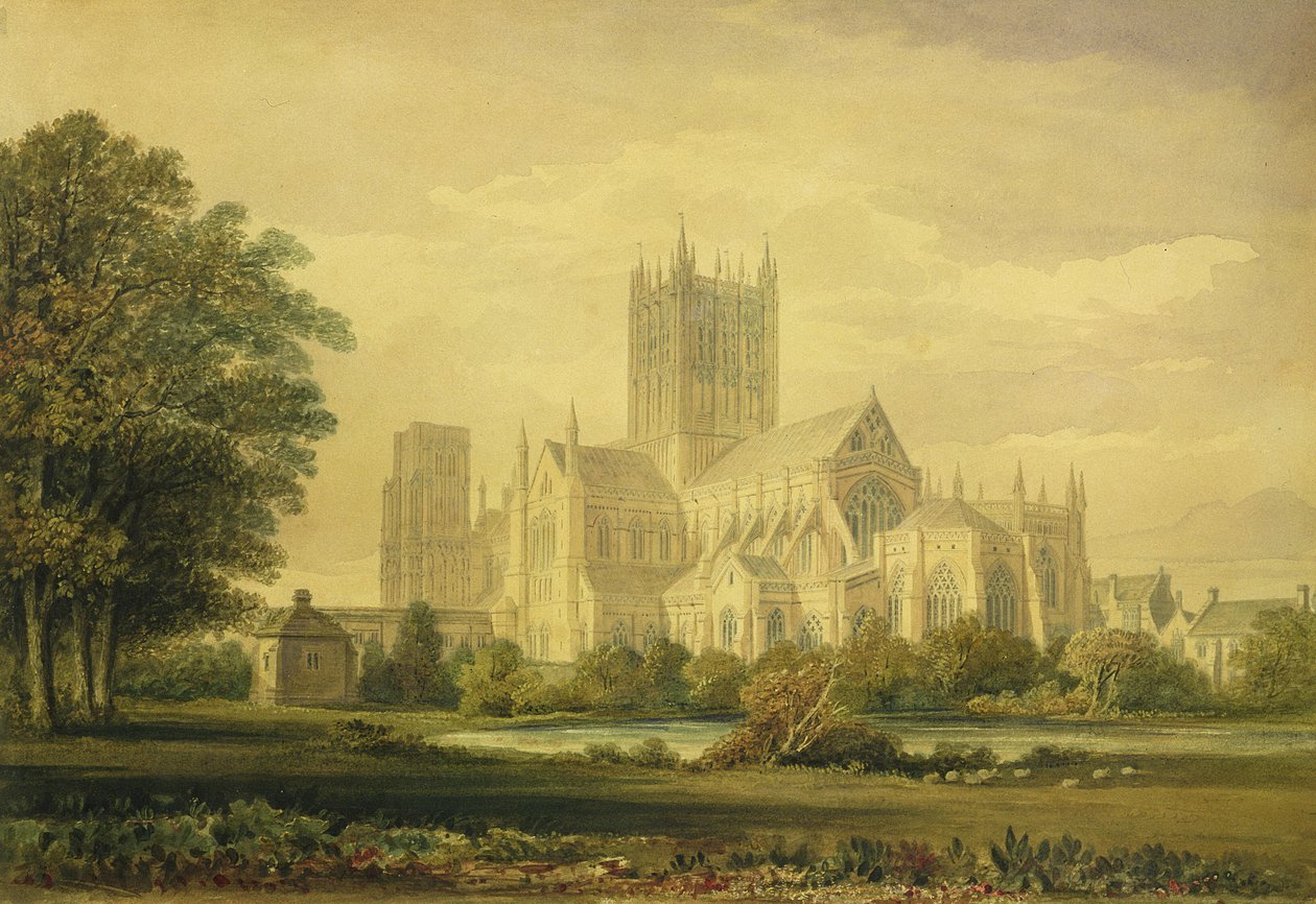 Wells katedrális, 1821 alkotó: John Chessell Buckler