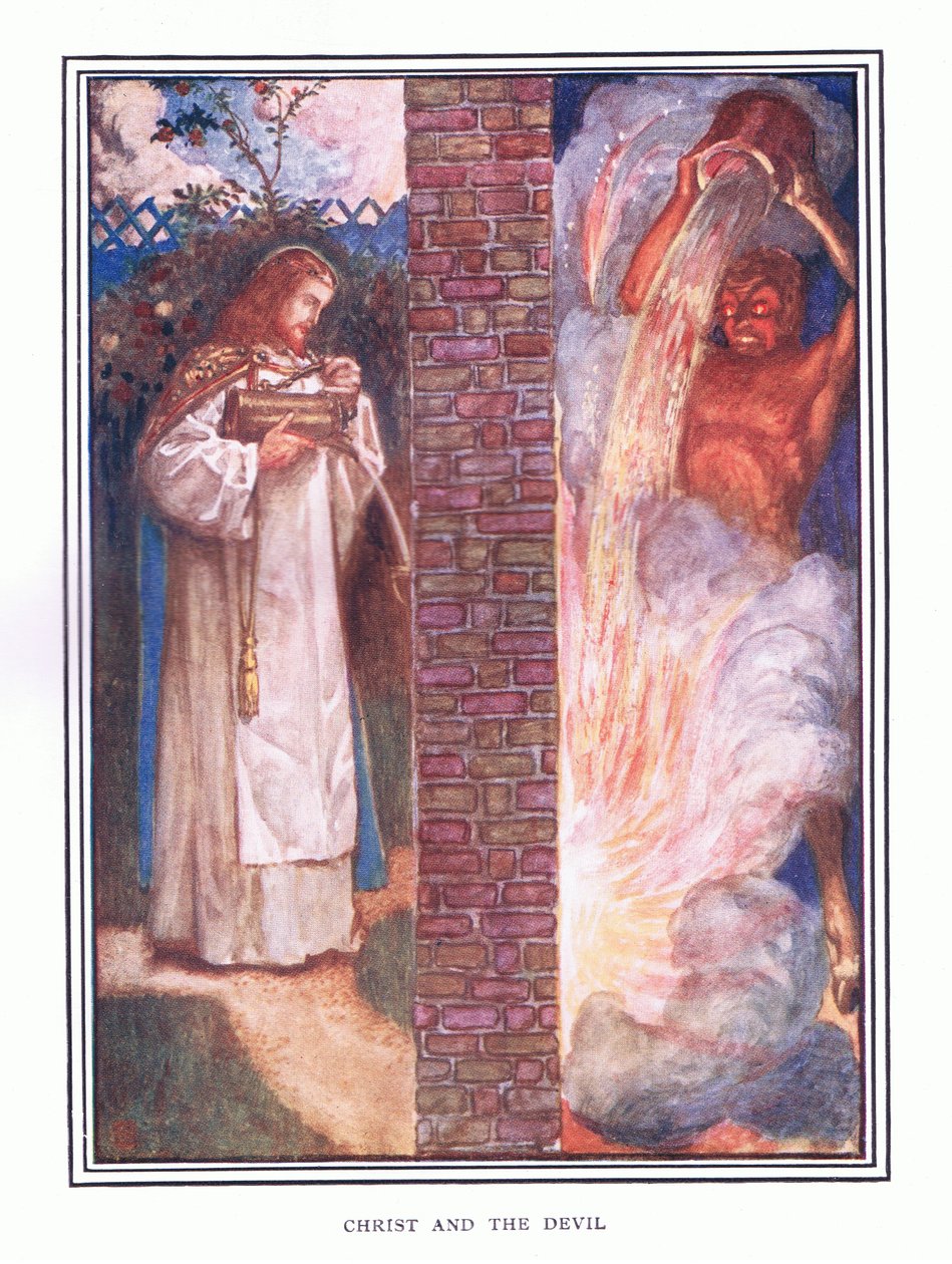 Krisztus és az ördög alkotó: John Byam Liston Shaw