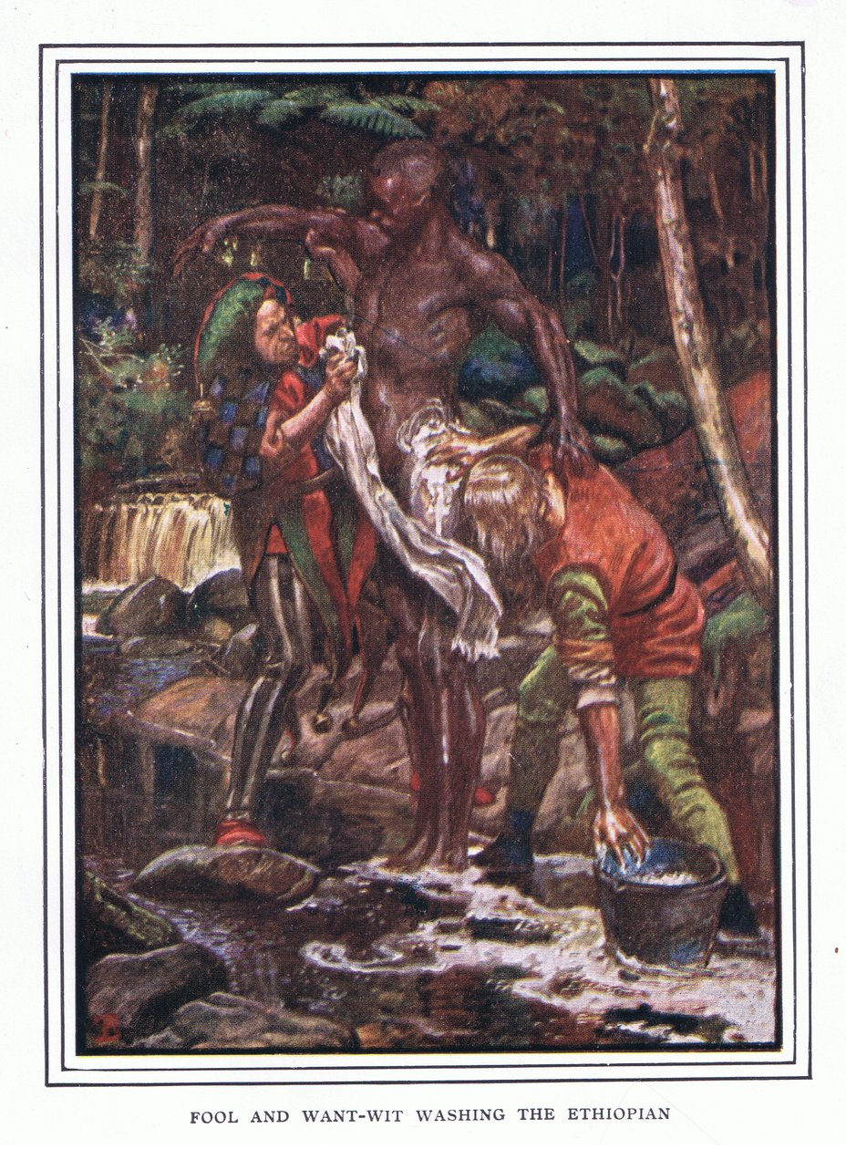Bolond és akaratos, aki megmossa az etiópiát alkotó: John Byam Liston Shaw